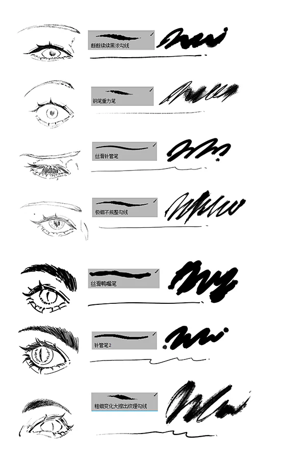 Bộ brush Phác Thảo, Đi Nét, và Đan Nét Manga cho CSP & Photoshop (Set 3) - image 5
