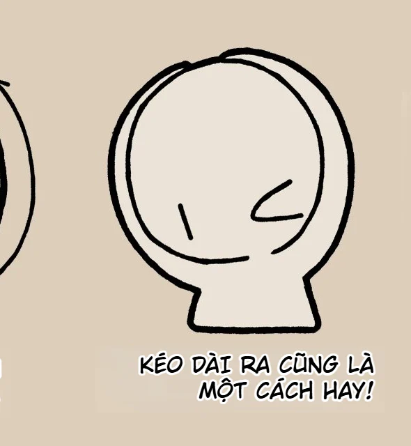 Giải pháp kéo dài đầu hoặc thân chibi có kiểm soát để tay có thể chạm tới mà không làm mất silhouette