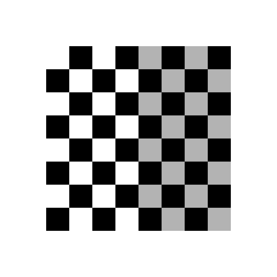 Nền checkerboard trong suốt dùng để kiểm tra vùng đã bị ẩn sau khi xuất selection thành Layer Mask